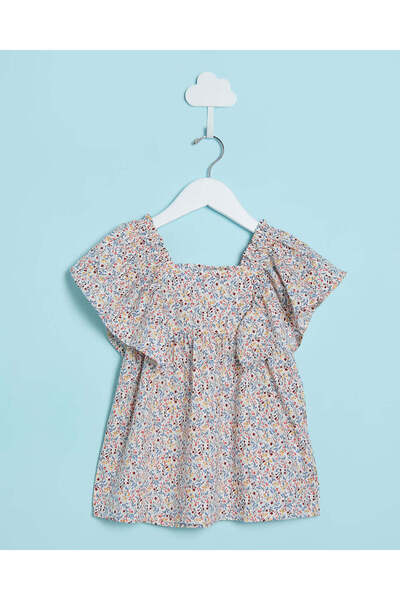 REDTAG فستان كاجوال مطبوع أبيض للبنات الرضع