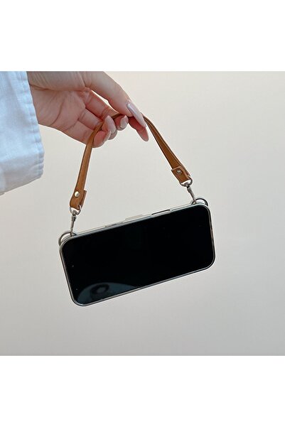 Generic Case compatible with iphone 17 Pro max back cover，Polaroid camera design with attached phone strap