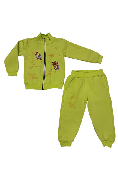 Ravza Σετ Χοντρή Ζακέτα Μονόκερος για Κορίτσια