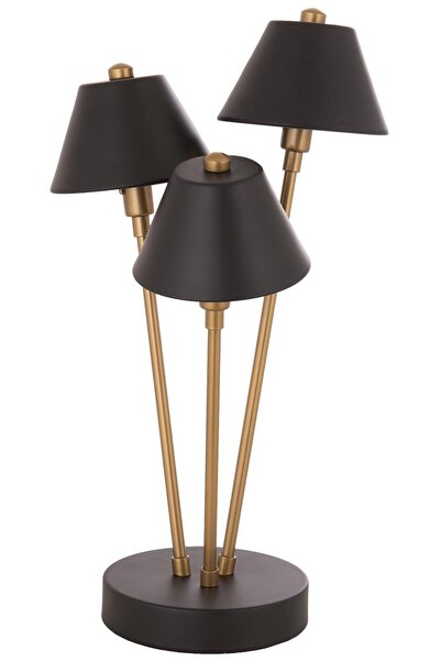 Avonni LM-9147-3BSY Eskitme/Siyah Kaplama/Boya Lambader E27 Metal 50cm