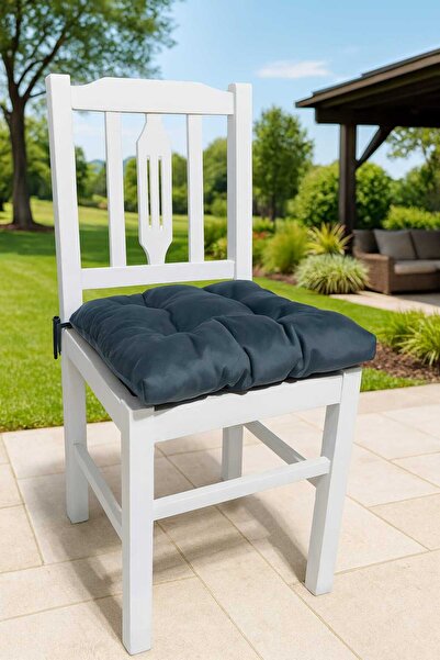 Mutfakta Moda Chair Cushion / Gray Colored Spring Series Baby Face Chair Cushion