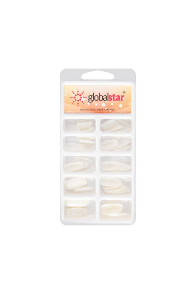 Globalstar مجموعة أطراف أظافر أكريليك جلوبال ستار، 100 قطعة، لتمديدات الأظافر...