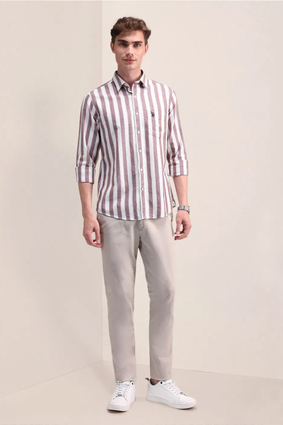 U.S. Polo Assn. Men’s Vertical Striped Regular Fit Shirt