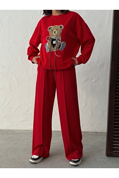 ADAMODA.RO Women's casual tracksuit with bear