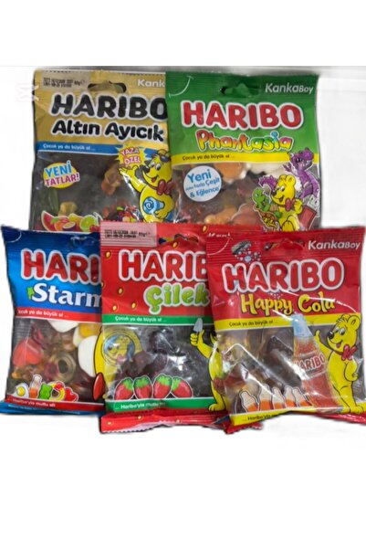 Haribo KARMA 80GR YUMUŞAK AROMALI ŞEKER 5 çEŞİT