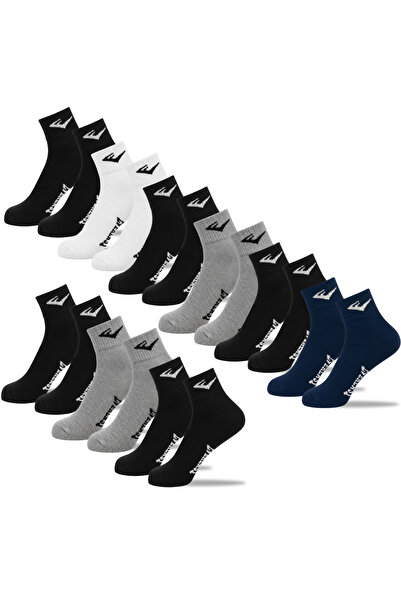 EVERLAST Men's Ankle Cotton Socks, Everlast, Logo, Multicolor, set of 9 pairs