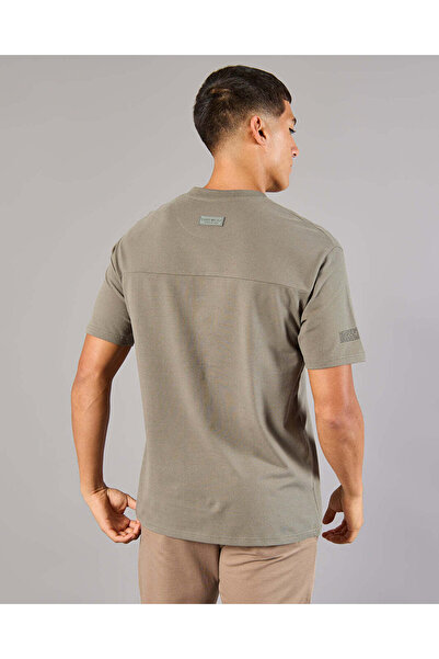 REDTAG Men Green Lounge T-Shirt