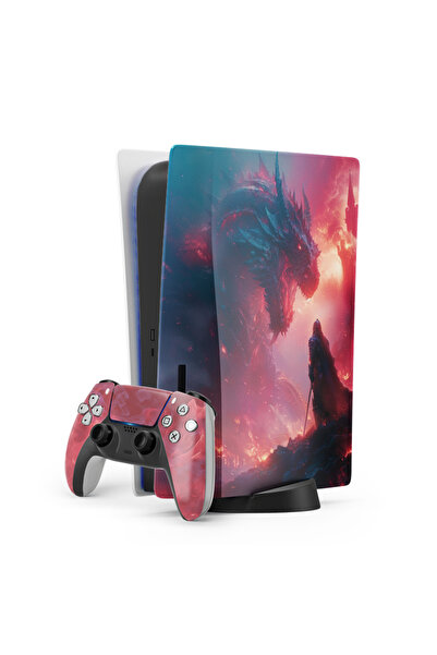 ACME LABS Skin Sticker PlayStation 5 Gaming Console Cover Wrap- Dragon