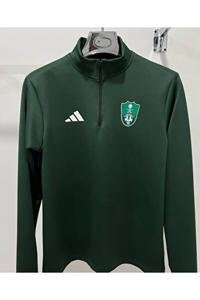 Unspecified Al Ahli green sweatshirt with white logo – formal and elegant design