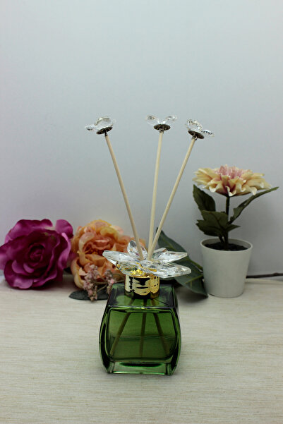 ŞİRİNHOME COLLECTİON TAŞLI ODA KOKUSU ŞİŞESİ YEŞİL