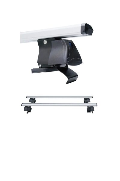 Trendy's Set bare transversale din aluminiu, argintiu135 cm, DS31-135AG