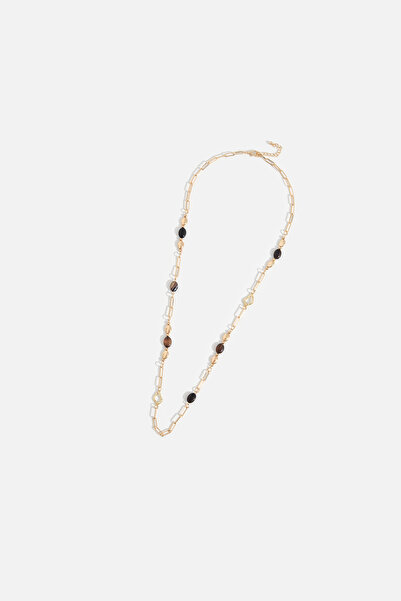 AKSWSUAR DOĞAL BONCUK UZUN KOLYE