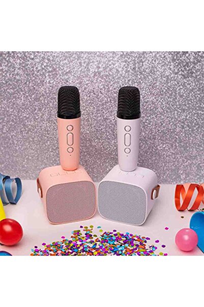 OEM Portable Speaker with 2 Microphones, RGB LED Lights, Bluetooth, High Quality Sound, Ideal for Karaok