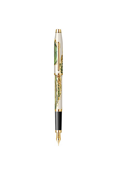 Cross Wanderlust Borneo GT Metallic pen, cream/glossy green