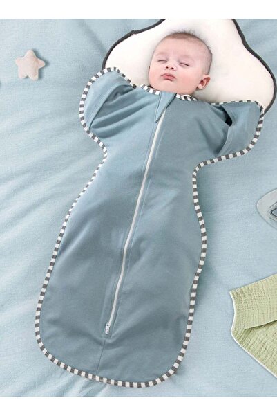 joybuy لفافة قماط للأطفال مقاس متوسط - كيس نوم للأطفال مع ذراعين، سحاب ثنائي ...