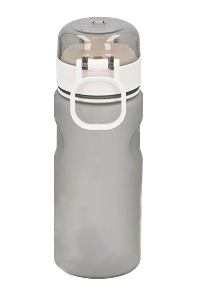 zola Water bottle 600 ml, time scale, locking lid, handle, reusable, gray