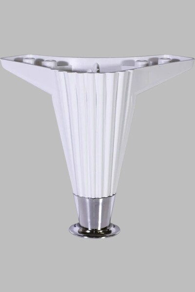 MH MiniHediye Elista Furniture Sofa Leg Coffee Table Tv Unit Legs Riser 15 cm White Chrome