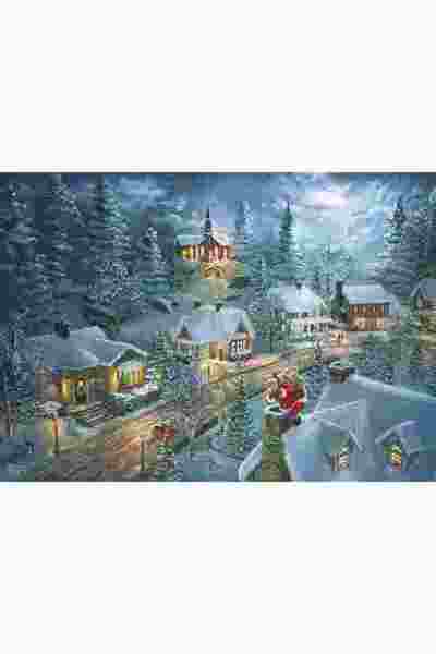 Schmidt Puzzle Schmidt: Noaptea linistita a lui Mos Craciun, 1000 piese