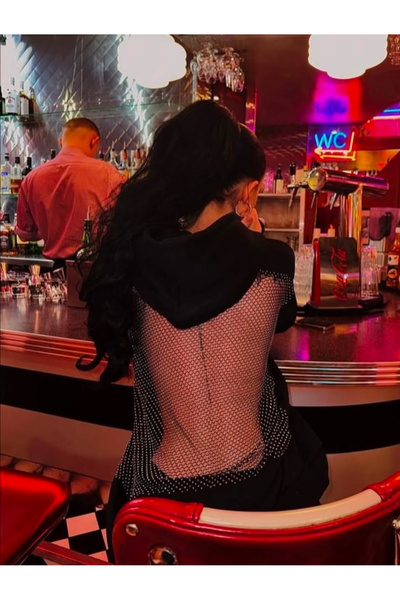 Weekeep Φούτερ με λεπτομέρεια που αναβοσβήνει και πέτρες στην πλάτη