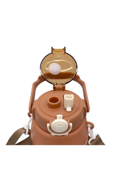 zola Water bottle with straw for children, locking system with lid, 1000 ml