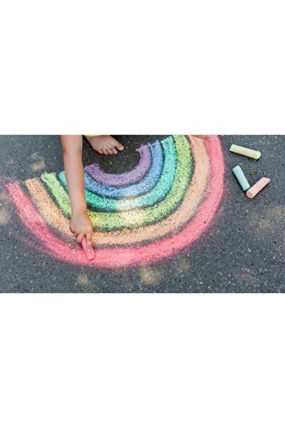 Van Der Meulen Set creta colorata pentru asfalt, Van Der Meulen, 8 culori, in...