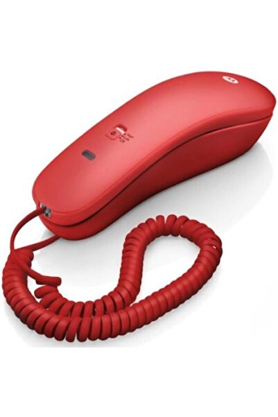 Motorola CT50 Wired Landline Phone - Red, Wall-mountable, 10 Memories