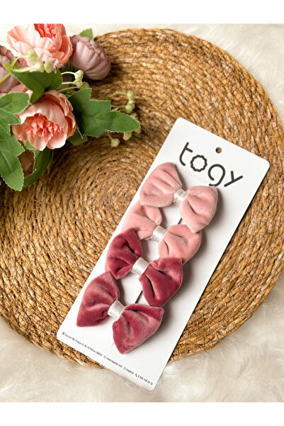 aysskids Pink and Dusty Rose Velvet Girls' Baby Buckle Set