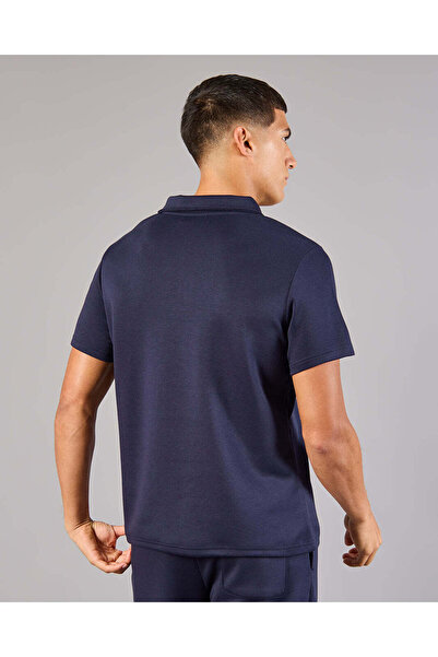REDTAG Men Navy Modal Polo Shirt