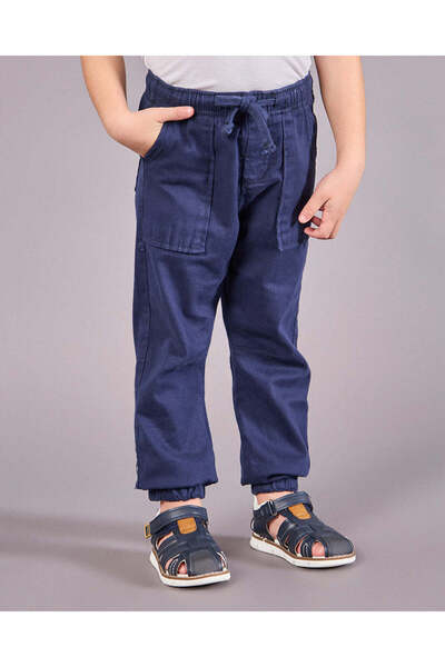 REDTAG Boys Navy Jogger Trouser