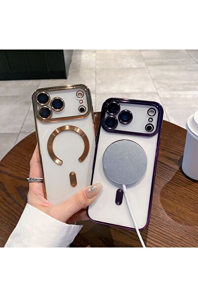 Generic Case compatible with iphone 17 Pro max back cover,Transparent, Supports magnetic charging