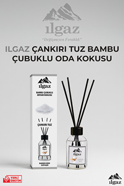 ILGAZ Çankırı Tuzu Bambu Çubuklu Oda Kokusu 110 ml | Red Diffuser Ortam Kokusu