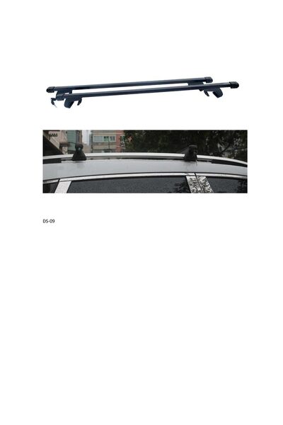 Trendy's Aluminum crossbar set, black 120 cm, DS09-120N