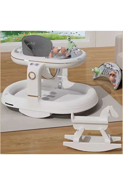 FONIX 4-in-1 Multifunctional Baby Chair - High Chair, Rocker, Walker, Foldable, White