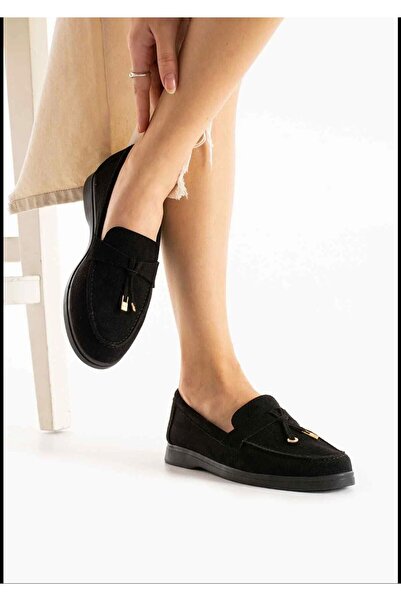 MİSS PARK MODA Suede Loafer Women's Shoes