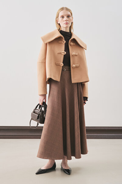 Manuka Isabel Kisa Kaşe Jacket Milk Brown