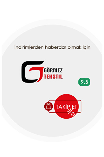 GÖRMEZ TEKSTİL Love Check - Red Double Size Ornate Stitched Ruffle Bedding Set Natural Cotton