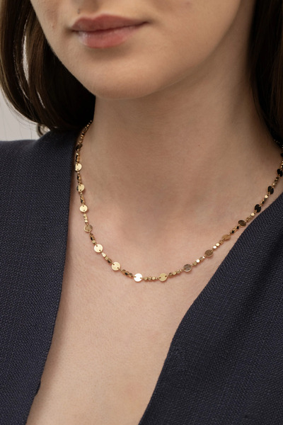 NİSERAJEWELLERY Pullu Dorika Altın Zincir