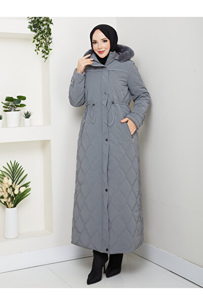 KMKkombin Women's New Season Full Padded Hooded Nova Fabric Young Sports Full...