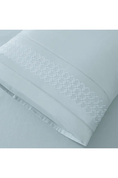 Penelope 100% Cotton Percale Duvet Cover Set 260X240 cm Blue - Juana Series