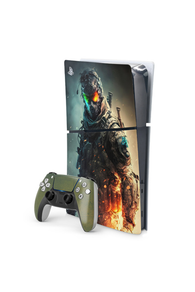ACME LABS Skin Sticker PlayStation 5 Gaming Console Cover Wrap- Soldier