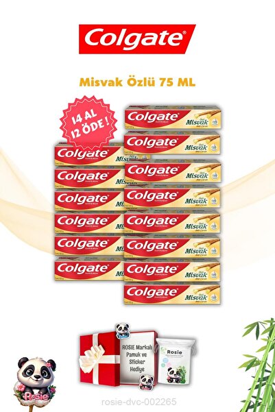Colgate معجون أسنان بخلاصة كولجيت وروسي ميسفاك - اشتري 14 واحصل على 12