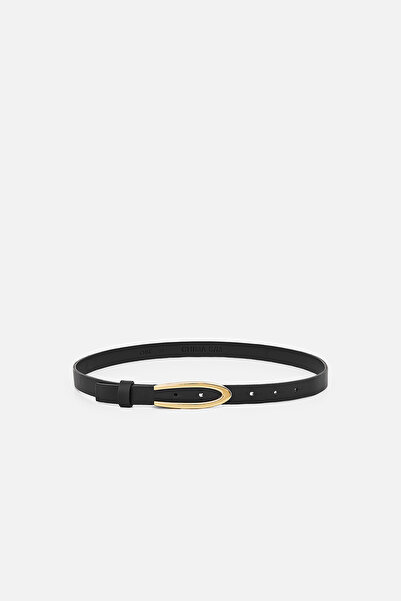 AKSWSUAR Oval Buckle Belt
