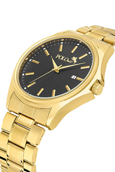 Poloair Takvimli Erkek Kol Saati Gold Siyah Renk PL-7040E4x