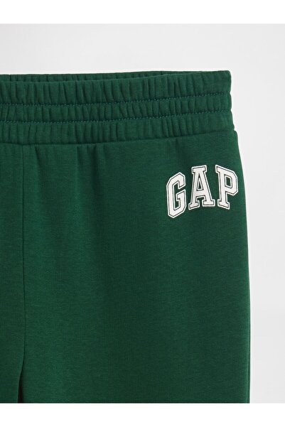 GAP Kız Çocuk Yeşil Relaxed Logo Bootcut Jogger Eşofman Altı