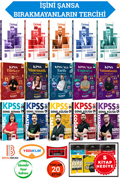Yargı Yayınları 2026 KPSS GYGK Benim Hocam Soru Bankası Seti+ Yediiklim Soru ...