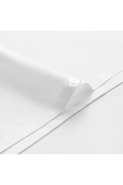 Penelope 100% Cotton Percale Duvet Cover Set 240X220 cm White - Juana Series