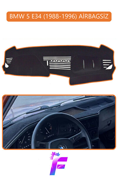 Generic Brand BMW E34 بدون وسائد هوائية (1988-1996) غطاء التوربيدو |   يحمي م...