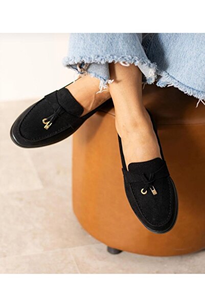 MİSS PARK MODA Suede Loafer Women's Shoes
