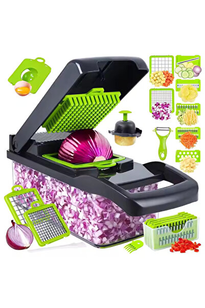 Trendoro 14 in 1 Multifunctional Chopper – Grater, Slicer, Vegetable and Fruit Cutter