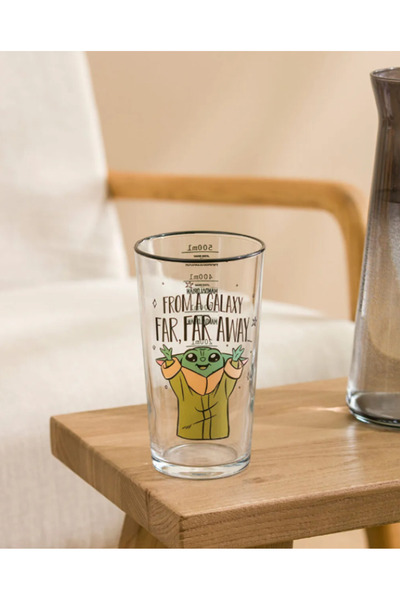 LC Waikiki Mixed Star Wars Printed Glass Cup Set 570 ml